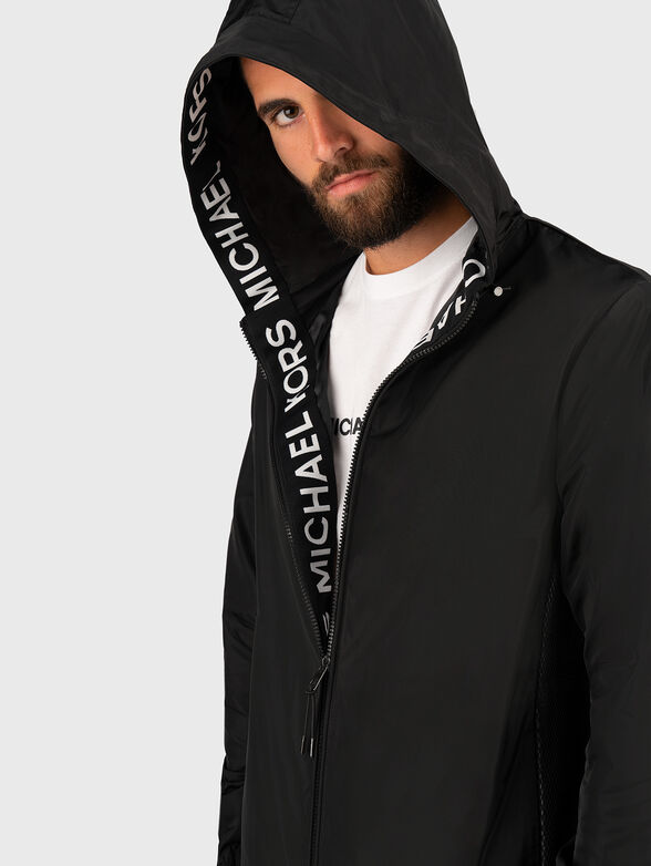 Black jacket with hood  - 4