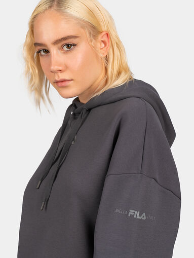 TASHA hooded sweatshirt in grey color - 3