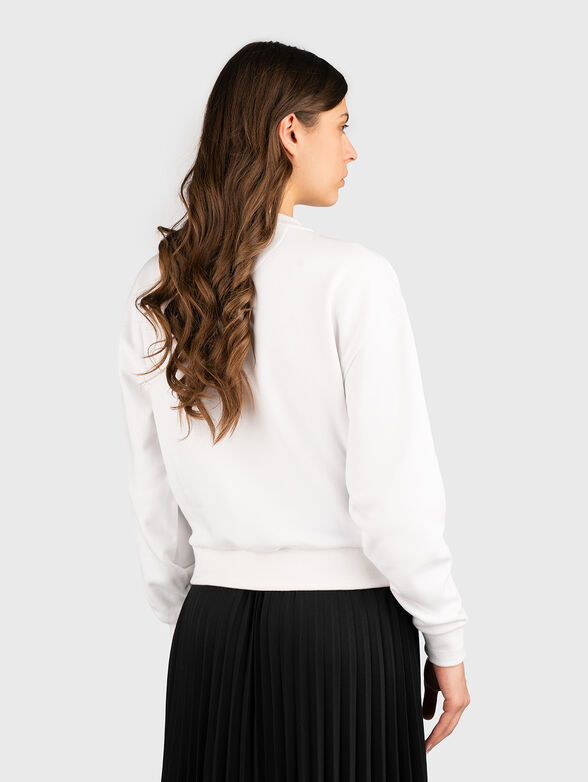 Sweatshirt with embroidery and rhinestones - 1