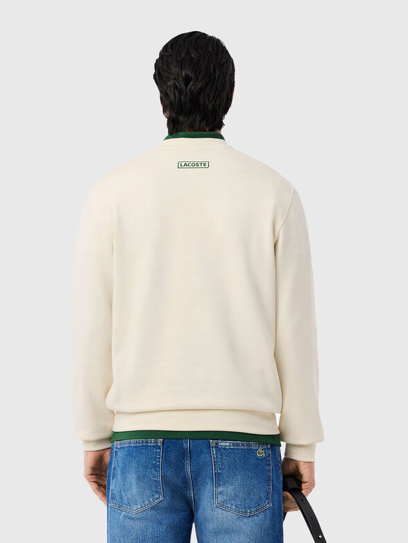 Sweatshirt with oval neckline and print - 3