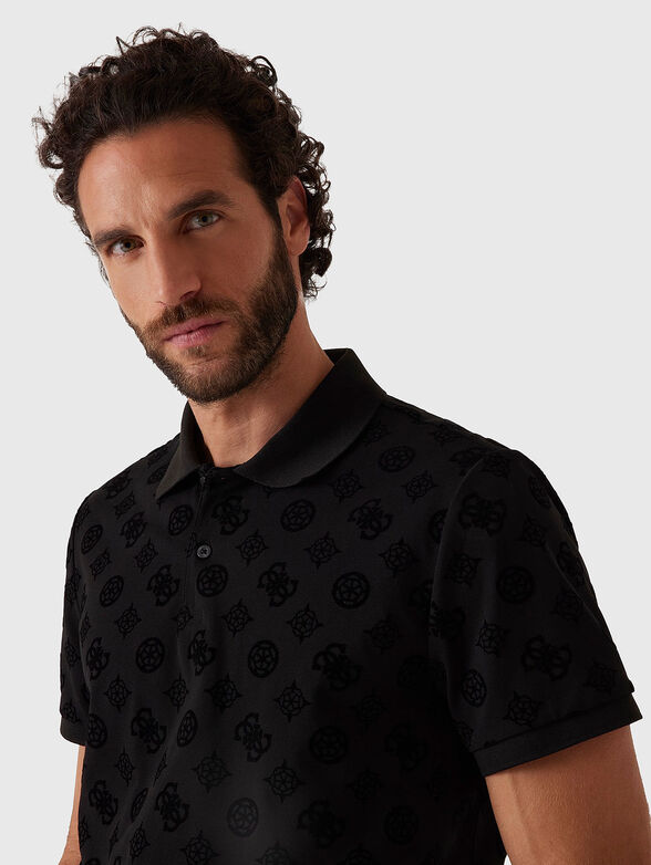 Polo shirt with monogram print - 4