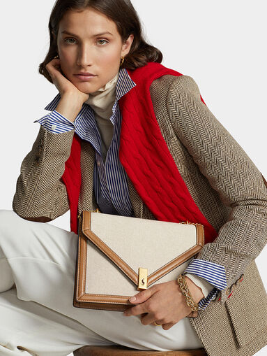 Bag with contrasting leather details - 5