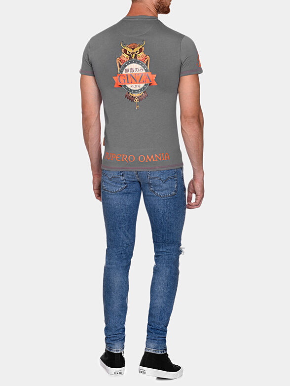 GMTS007 Grey t-shirt with art prints - 2