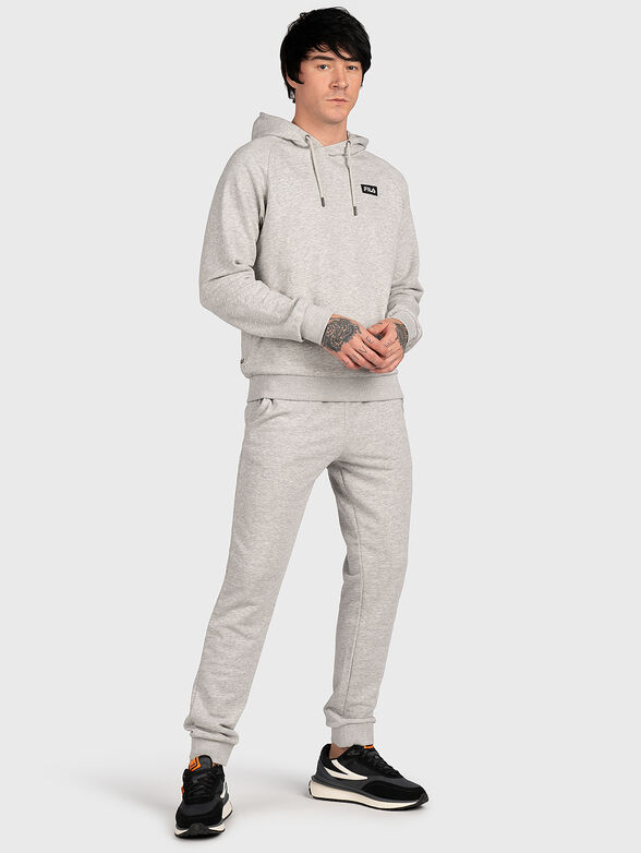BELFORT grey hooded sweatshirt - 2