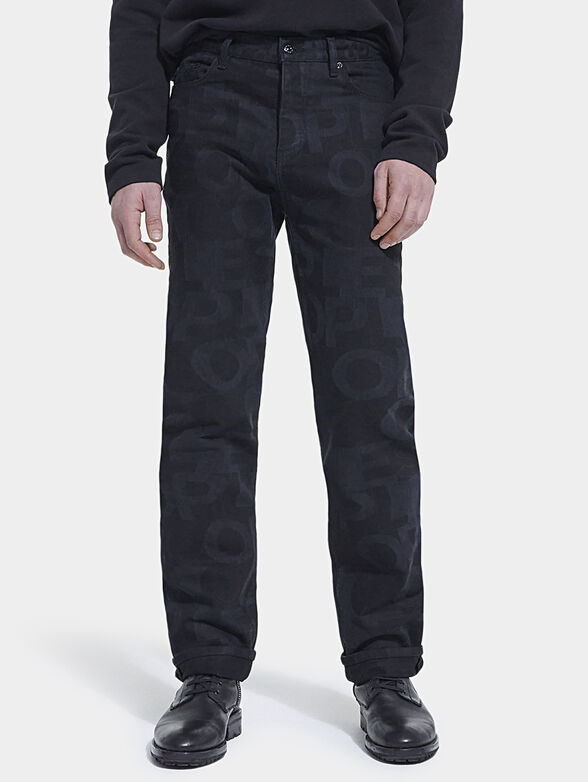 Jeans with logo print - 1