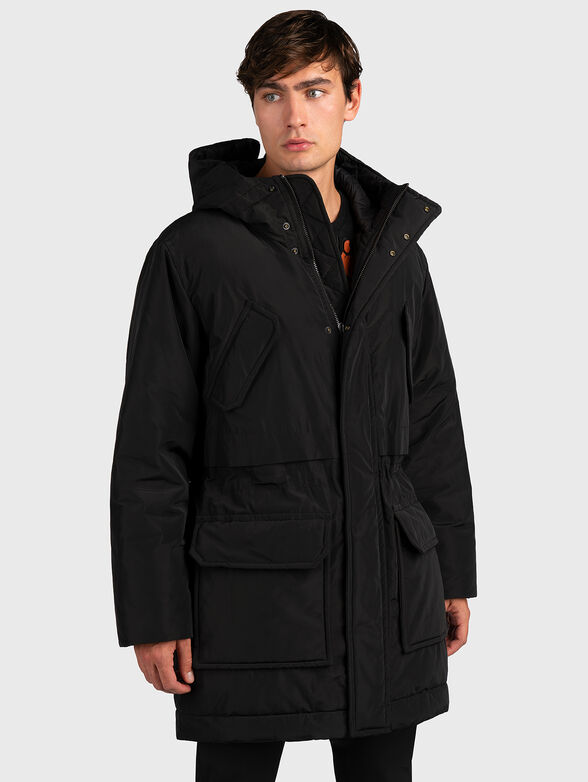 Padded jacket with pockets - 1