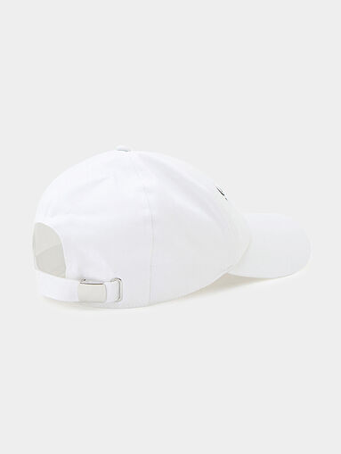 Pink hat with visor and logo embroidery - 2