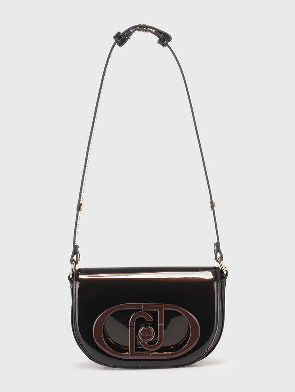 Dark brown bag with logo accent - 4