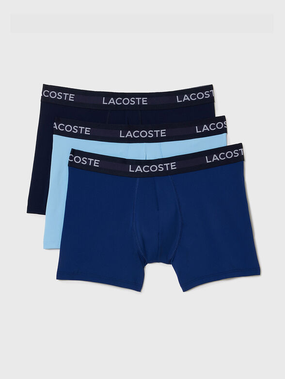 Set of three pairs of boxers in blue - 1