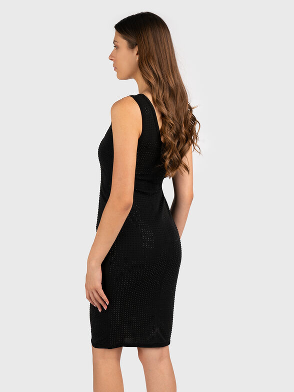 Black dress with rhinestones - 1