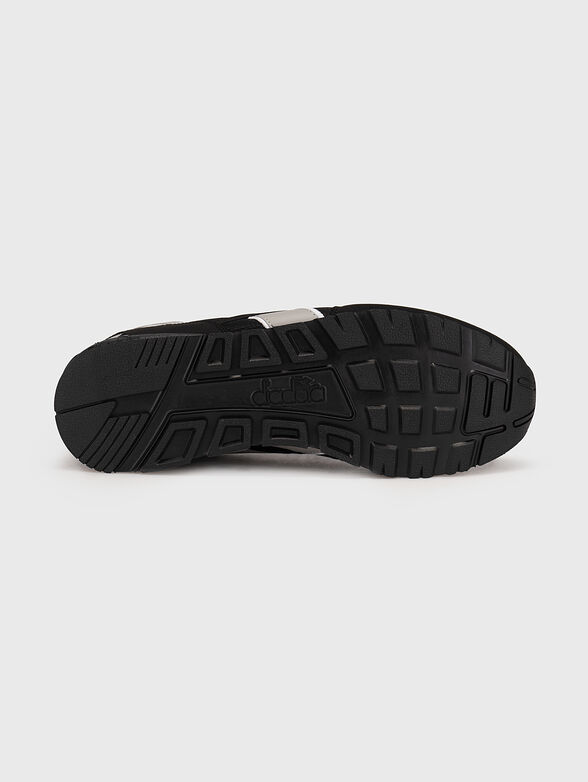 N.92 black sports shoes - 5