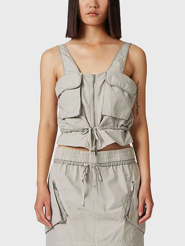 Top with pockets and laces - 0