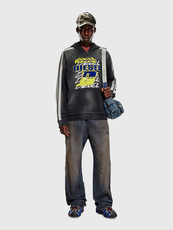 S-ROXT-HOOD-STRIPE sweatshirt with logo - 2