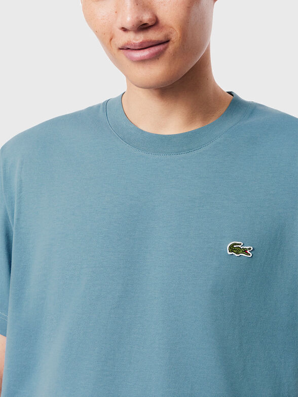 Beige cotton T-shirt  - 4