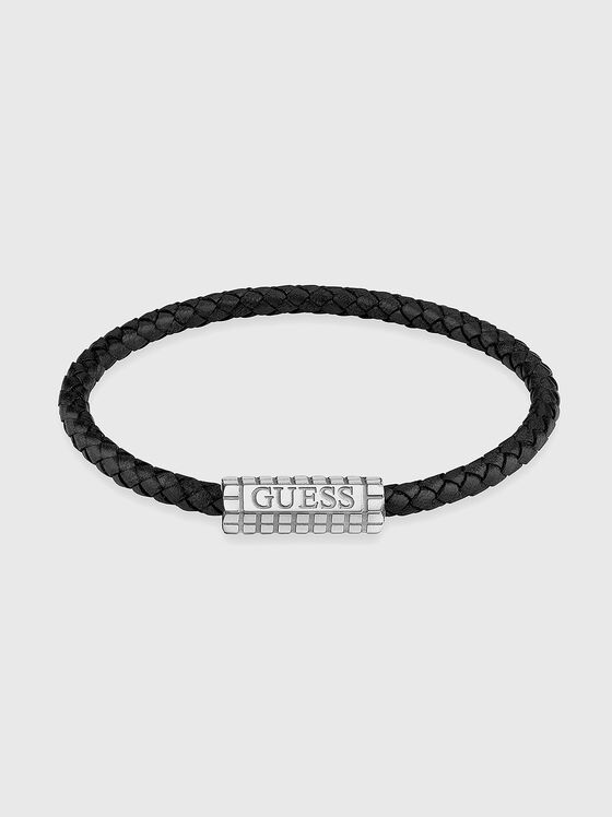 Leather bracelet with logo detail - 1