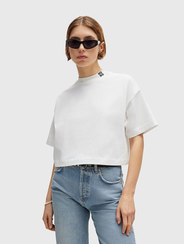 DAMELODY black cotton T-shirt - 1
