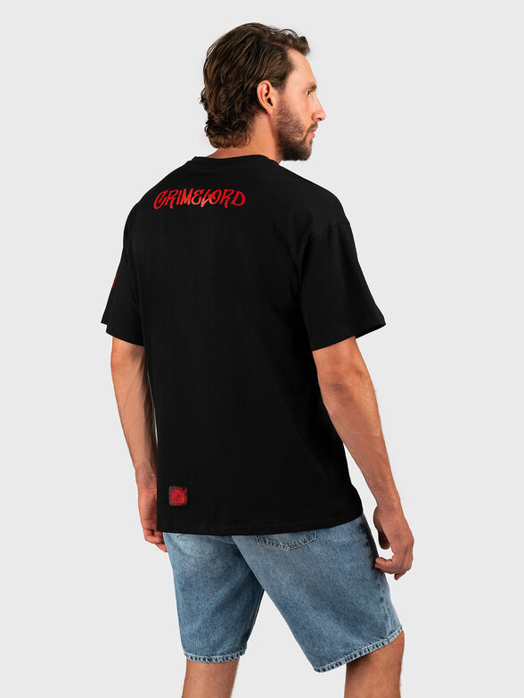 Oversized T-shirt with contrast print - 1