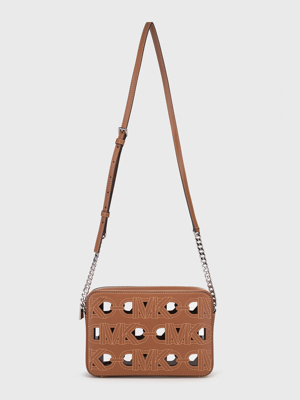 Perforated logo-detail crossbody bag  - 2