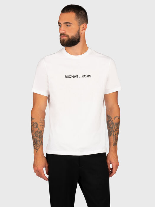 Blue T-shirt with accent print on the back