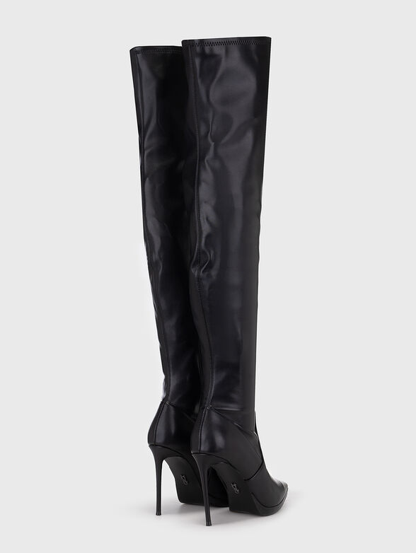 KEANDRA black eco leather boots - 3