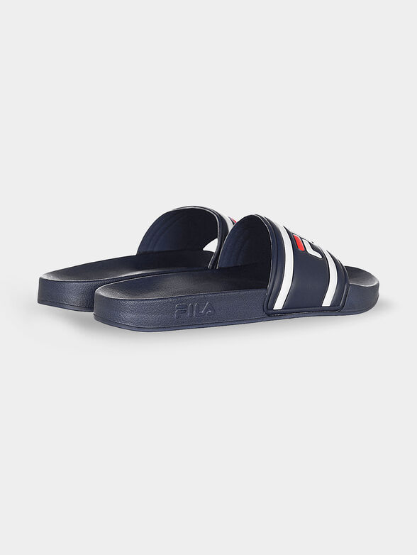 MORRO BAY black slippers with maxi logo - 3
