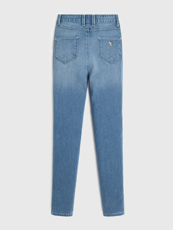 Jeans with high waist and lurex threads - 2