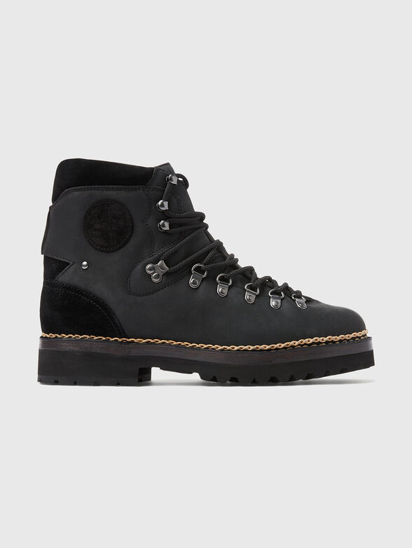 Black leather boots - 0