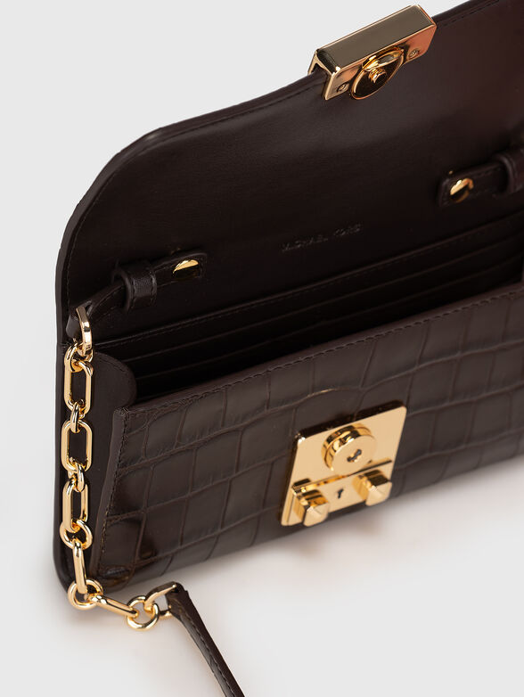 Black leather crossbody bag - 6