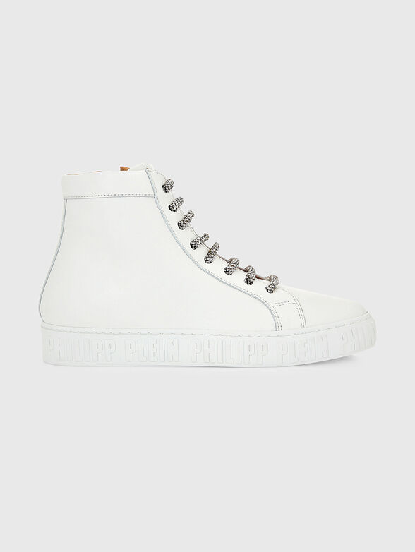 High leather sports shoes - 0