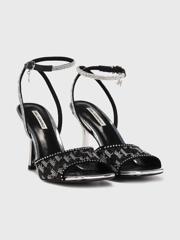 GALA heeled sandals with applied rhinestones - 2