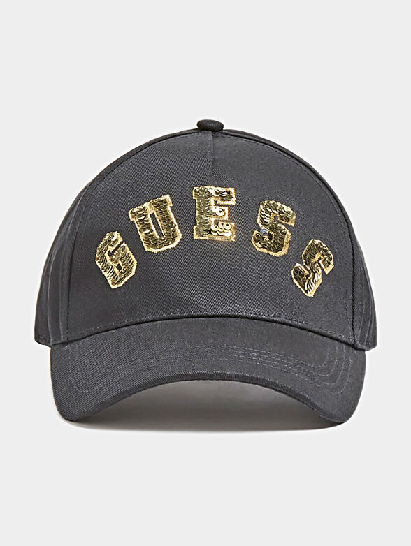 Black baseball cap with logo - 1