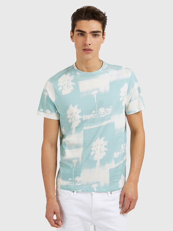 Μπλουζάκι με εκτύπωση PALMS TREE - 1