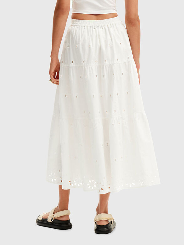 White skirt in cotton  - 1