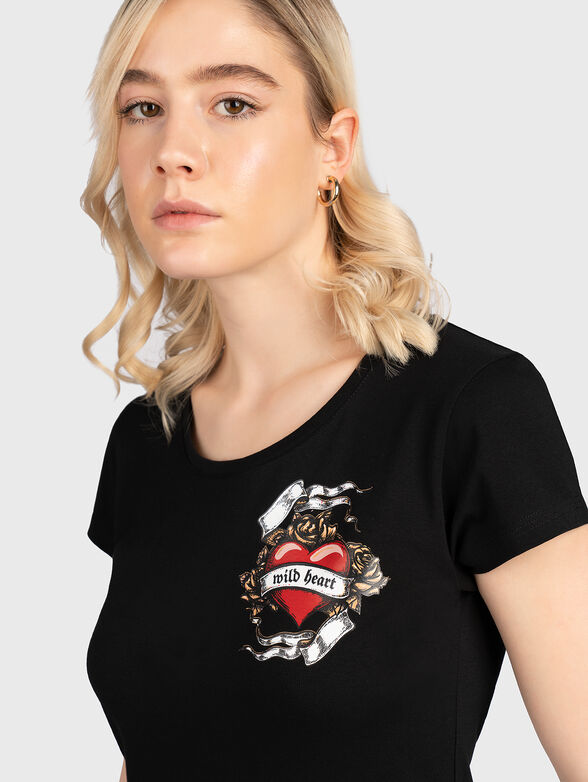 TSL059 T-shirt with accent print - 4