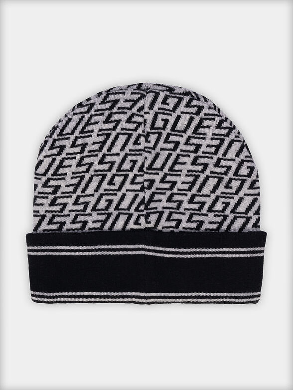 Beanie with jacquard logo motifs - 2