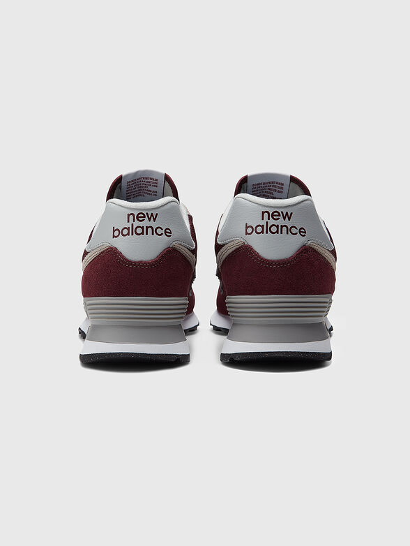 574 sneakers in bordeaux color - 3