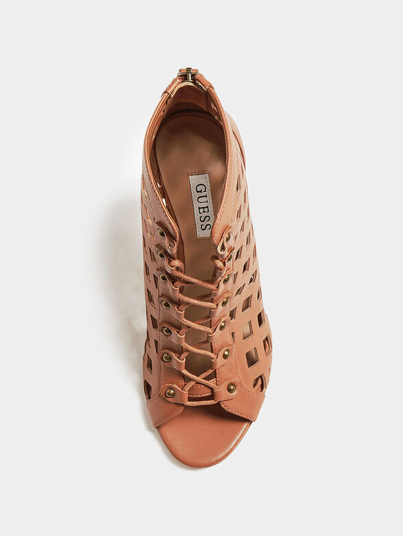 ABRIELE leather heeled shoes - 4