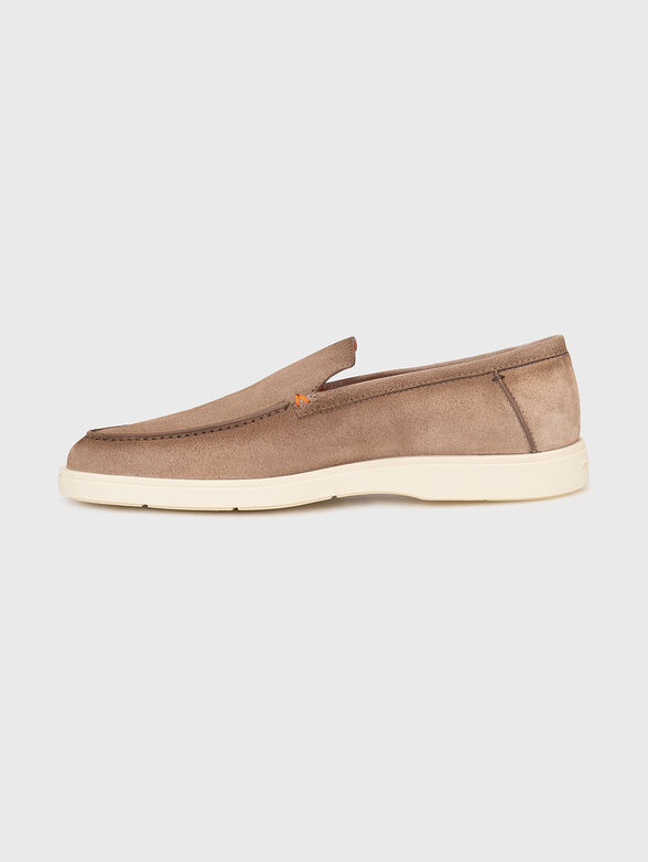 Suede beige loafers - 4