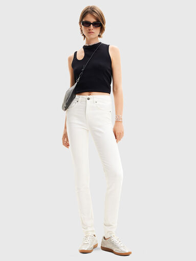 Skinny jeans with logo embroidery - 5