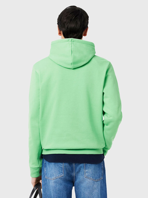 Hooded sweatshirt with logo accent - 3