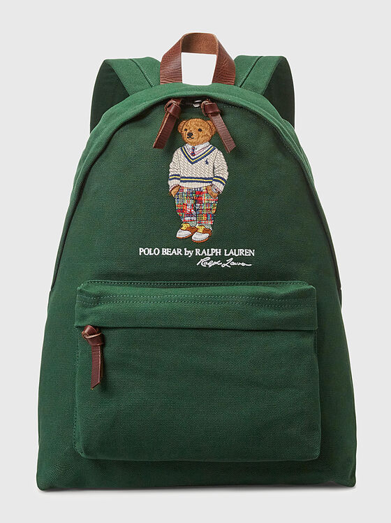 Cotton backpack with Polo Bear embroidery - 1