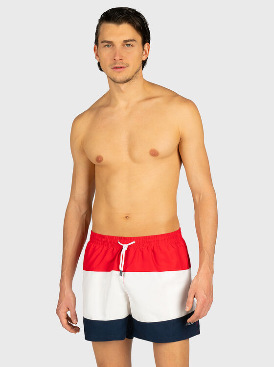 Beach pants with color-block effect - 1