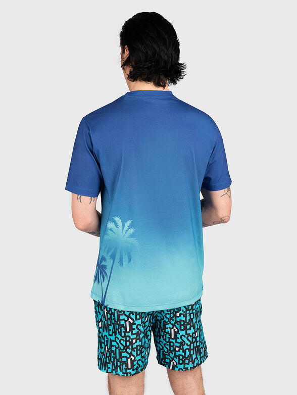RADIENT PALM T-shirt with ombre effect - 3