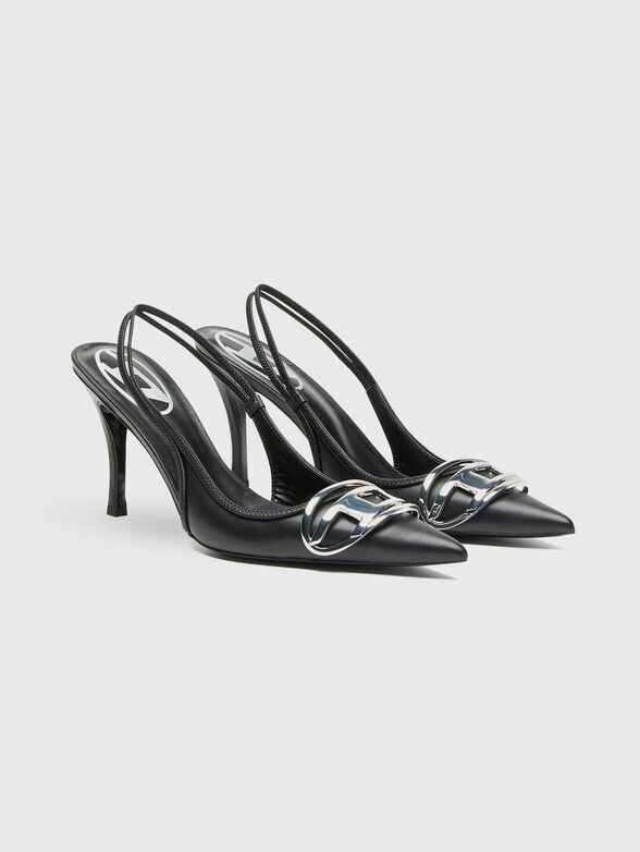 D-VENUS leather slingback pumps - 1