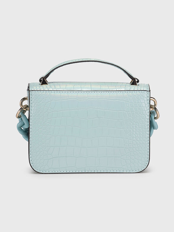 CORINA blue bag with croc texture - 3