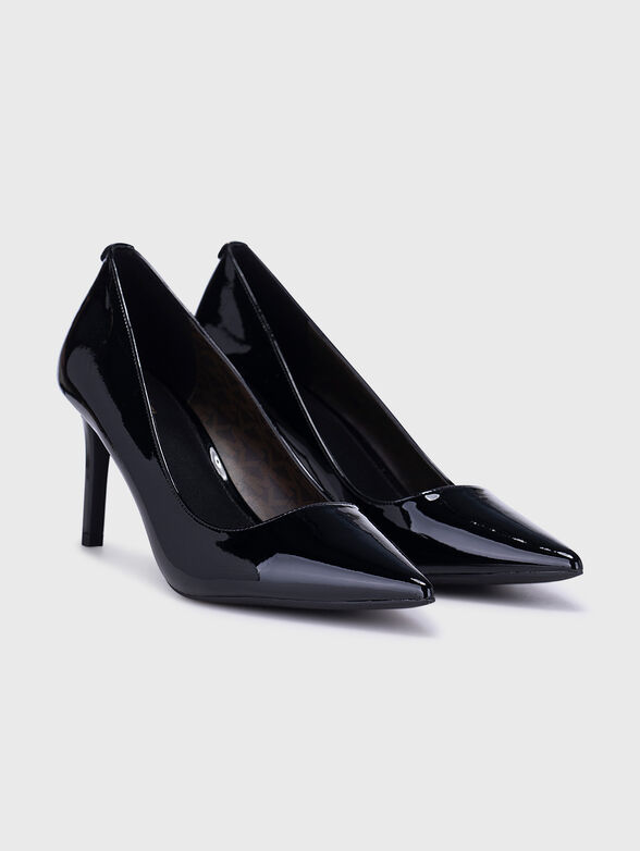 ALINA black heeled shoes with lacquer effect - 1
