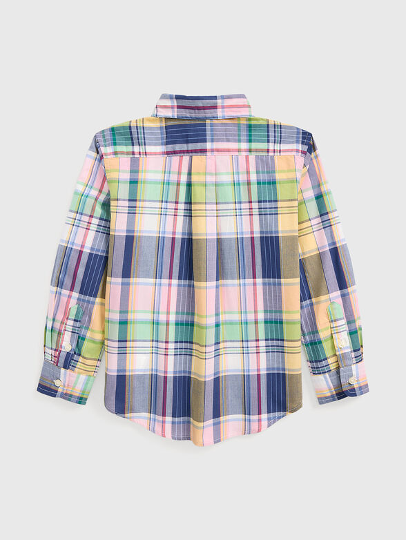 Shirt with accent check print - 2