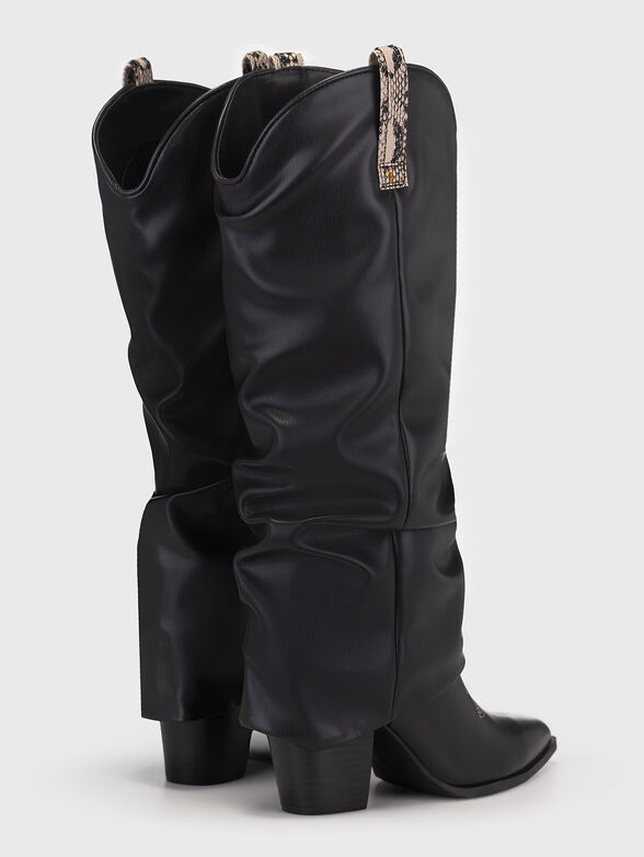 Black boots with animal details - 3
