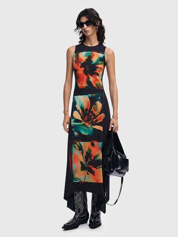 Dress with floral print - 0