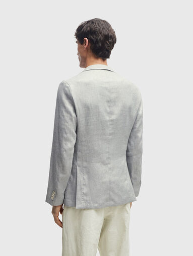 HANRY grey jacket in linen blend - 2